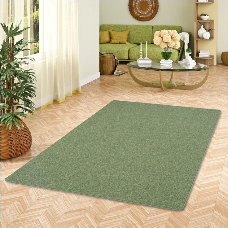 Snapstyle Veloursteppich Schlingen Teppich Alma Meliert, Rechteckig, Höhe: 7 mm – Bild 1