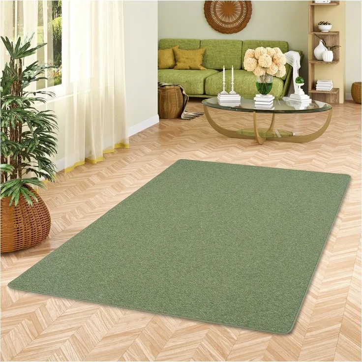 Snapstyle Veloursteppich Schlingen Teppich Alma Meliert, Rechteckig, Höhe: 7 mm