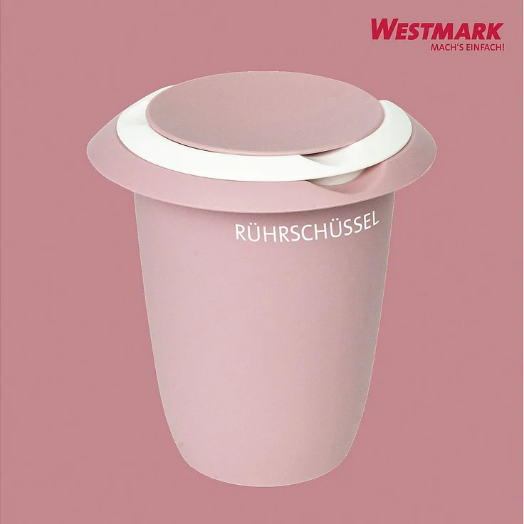 WESTMARK Quirltopf mit zweigeteiltem Deckel 1l rosa/weiß – Bild 10