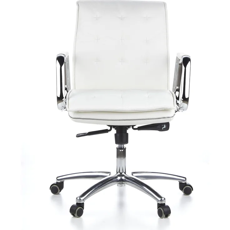 hjh OFFICE Profi Chefsessel VILLA 10 Leder Cremeweiß