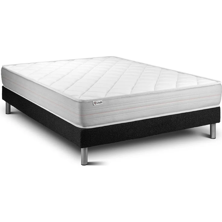 Matratzenset VITALMEMO 200 x 200 cm Bettrahmen Kit schwarz – Bild 2