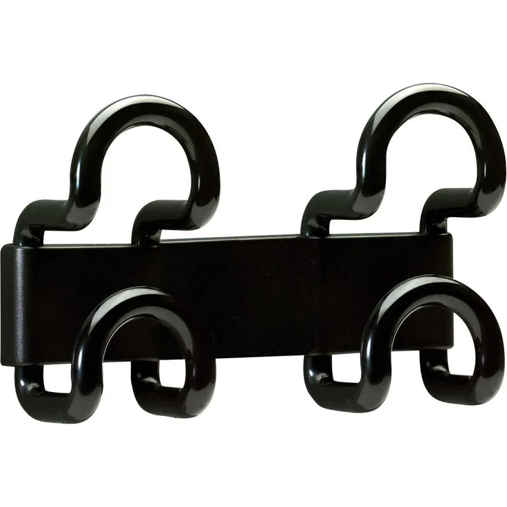 unilux Wandgarderobe ´FIL 342´, 2 Haken, Farbe: schwarz