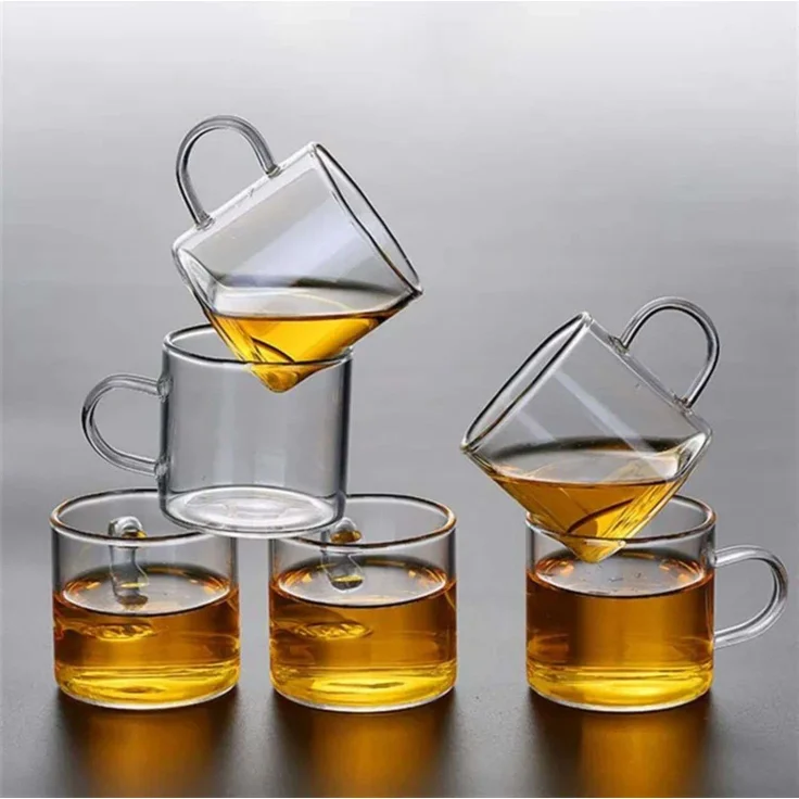 Hermia Concept '6li Espresso' Kaffeetassen-Set (2-teilig), Transparent, 5,5 x 4,8 cm – Bild 3