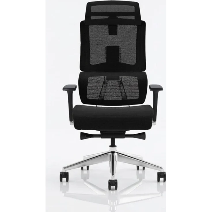 VALKENSTOL M7 MESH-SITZ Bürostuhl ergonomisch mit Schaumstoff Sitz - 5 Jahre Garantie - adaptive Lordosenstütze - tiefenverstellbare und neigbare Sitzfläche – Bild 2