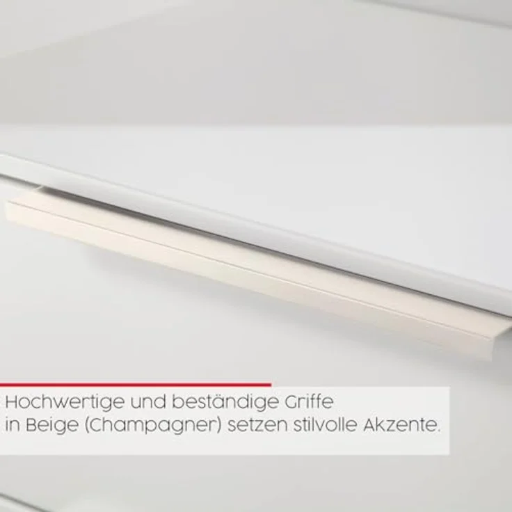 Rauch Möbel Flipp, Kommode für Schlafzimmer, Kinderzimmer, Wohnzimmer, Jugendzimmer, Flur, Garderobe, 2-türig, 5 Schubladen, mit Softclose-Funktion, Farbe Eiche Artisan, Holz/Beige, Breite 160 cm – Bild 8