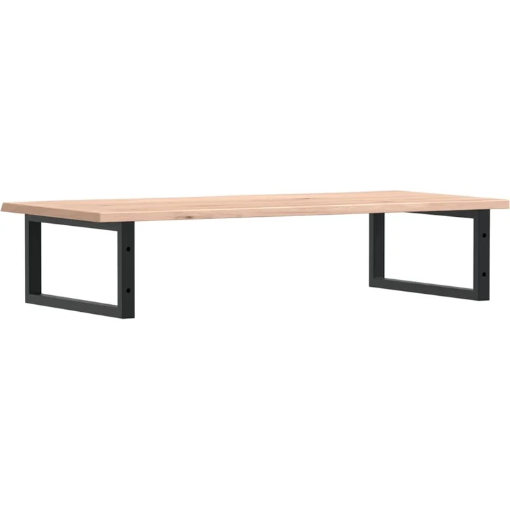 vidaXL Waschtischplatte mit Halterung Stahl und Massivholz Eiche 3302601 – Bild 6