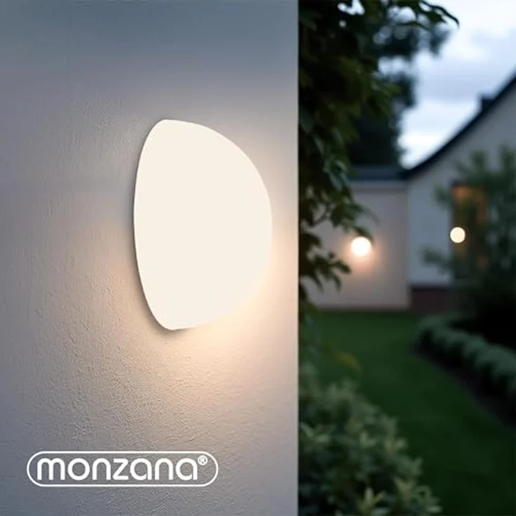 monzana LED Solarleuchte, Solarleuchte, 6er Set Solarlampe Außen Wetterfest Kugel Hängend Garten Balkon Wand – Bild 3
