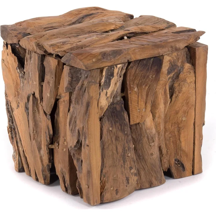 DESIGN DELIGHTS Hocker SITZBOX "Holz massiv 30", 30x30x30 cm, Holz massivholz, Sitzhocker – Bild 1