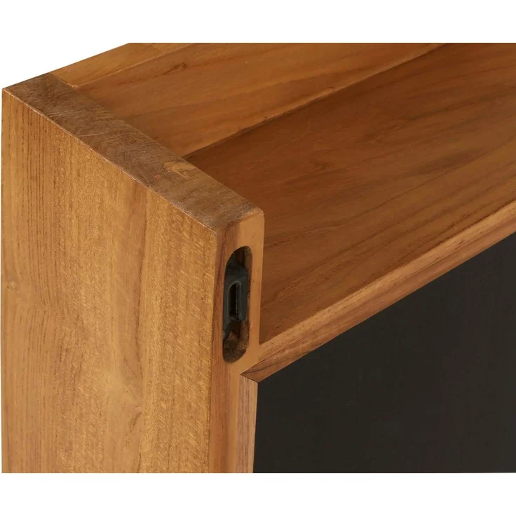Teak-Wandspiegel HWC-M75, Badspiegel, Holzrahmen, hochwertiges B-Grade-Teak (Kernholz, 20-30 Jahre), 77x100cm – Bild 6