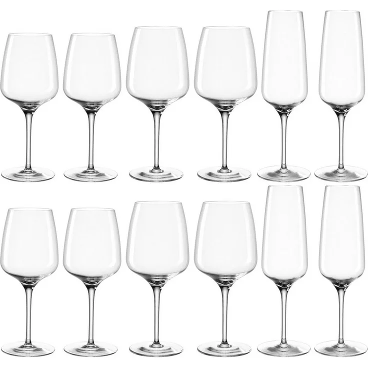 LEONARDO Gläser-Set Kelchglas-Set CESTI, 12-teilig, Kristallglas, spülmaschinengeeignet