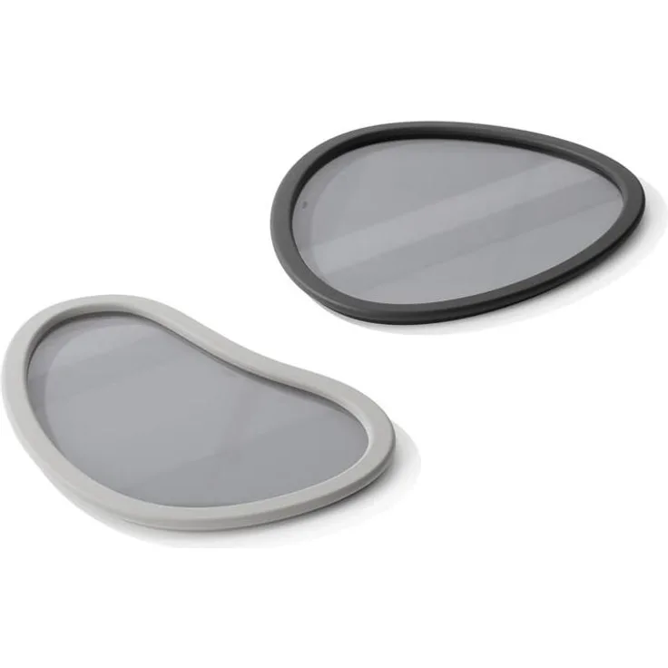 Umbra 2er-Set Serviertabletts Hub schwarz/grau