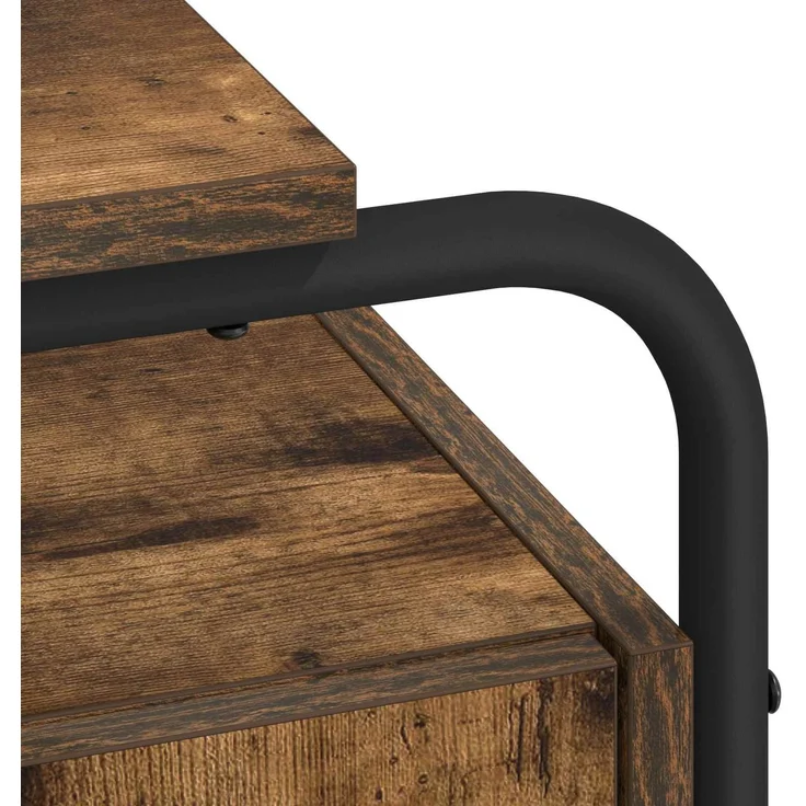 vidaXL Schreibtisch mit Stauraum Räuchereiche 120 x 50,5 x 75,5 cm 8008040 – Bild 7