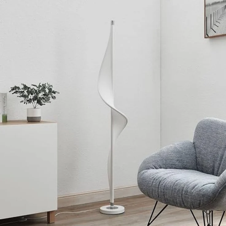Lucande Stehlampe Edano, Enthalten, LED 26,4 W gesamt, warmweiß – Bild 3