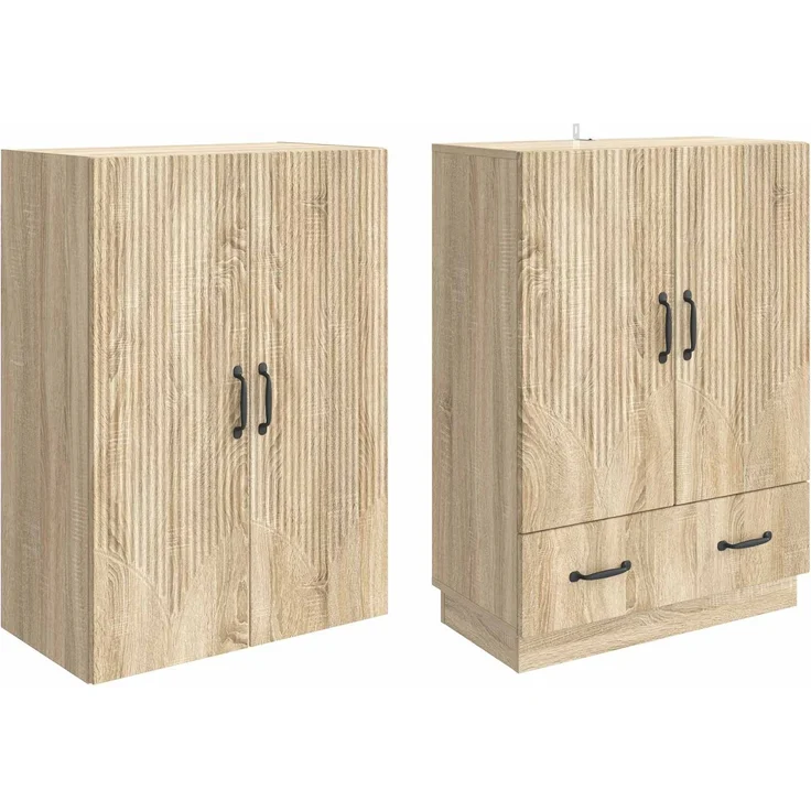 vidaXL Schrankset 2 pcs Sonoma-Eiche Holzwerkstoff 3416774 – Bild 3