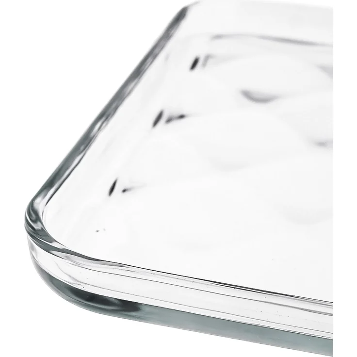 Pasabahce Borcam Serviertablett aus Borosilikatglas 1025 ml - 33,5 x 24,5 x 2 cm – Bild 3