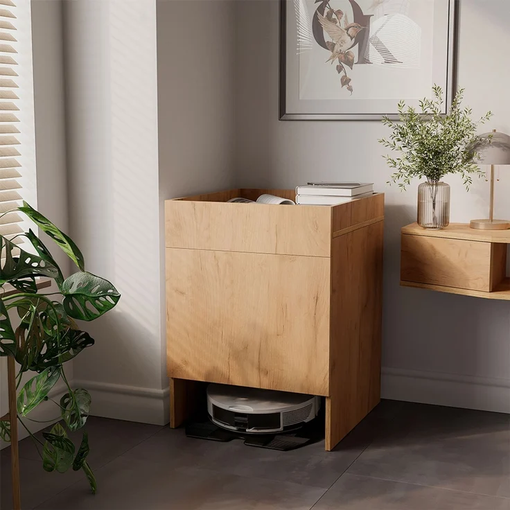 Saugroboterschrank Dustin Goldkraft Eiche 50 x 67.5 cm mit 1 Tür Vicco – Bild 3