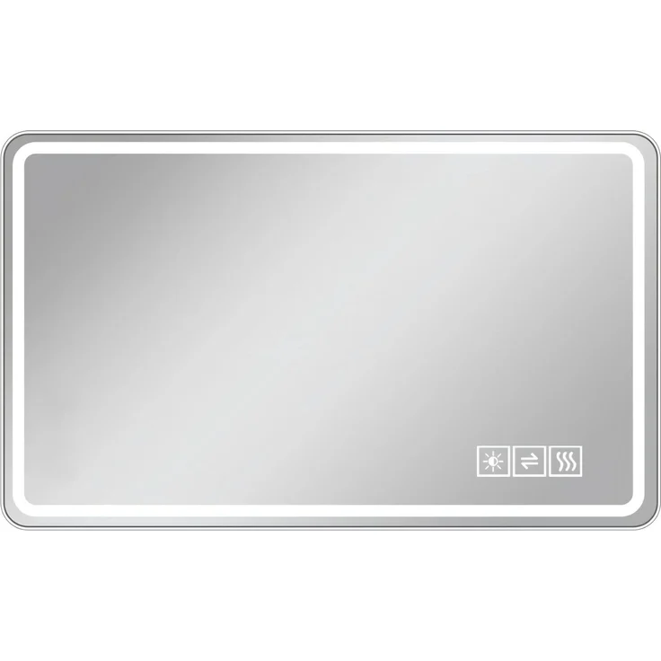 LED-Badezimmerspiegel 60 x 100 x 2.9 cm aus Sicherheitsglas und Metall, rahmenlos, dimmbar – Bild 5