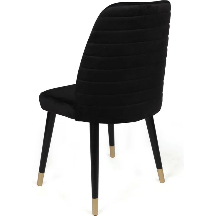 Skye Decor 'Hugo-366 V2' Stuhlset (2-teilig), Schwarz / Gold, 50 x 90 x 49 cm – Bild 3