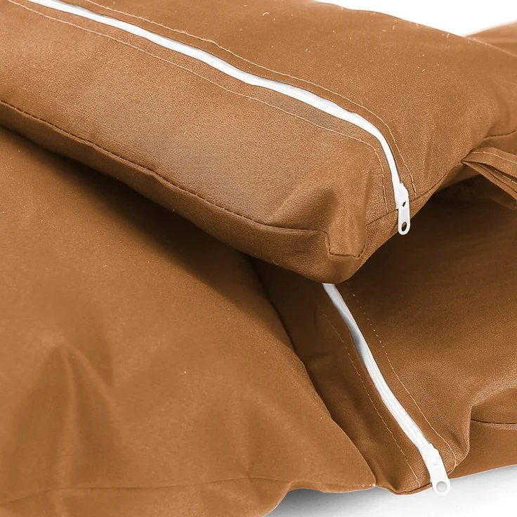 Kissen für Hängesessel Korb inkl. Rückenteil 2-teiliges Set Style Hell Braun – Bild 6