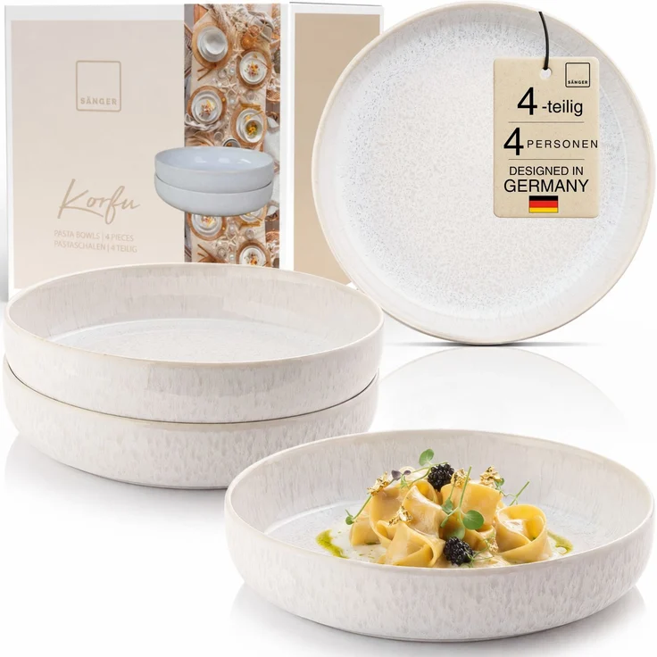 SÄNGER Pastaschalen Set Korfu 4 teilig – Bild 1