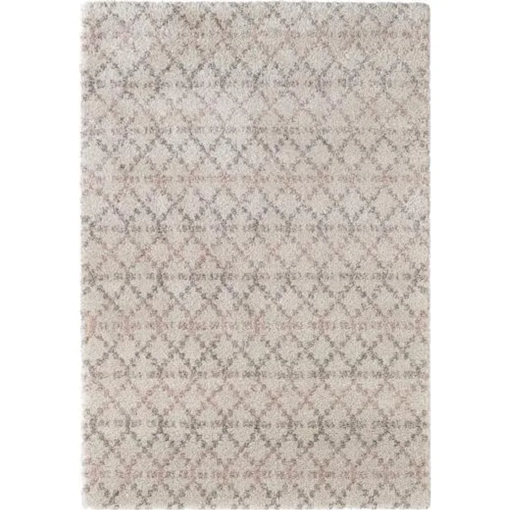 Hochflor Teppich Cameo Creme Rosa - 160x230x3,5cm