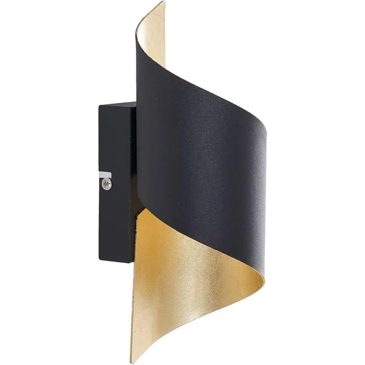 Lindby Wandleuchte Desirio, Metall, Schwarz IP20, 1 x 5 W LED – Bild 1