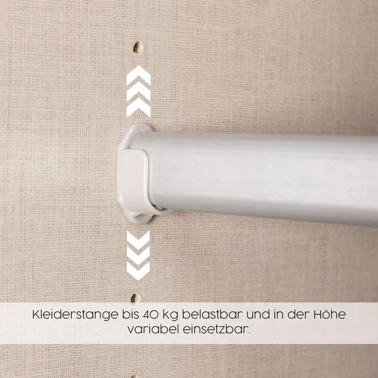 Kleiderschrank Rauch Alabama 5-türig Spiegel Weiß/Artisan Eiche 226x210 cm – Bild 10