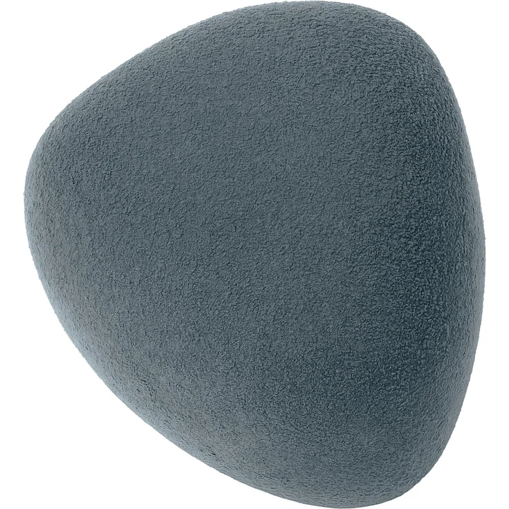 CLP Sitzhocker Alfrisa mit Teddystoff oval Fußhocker stabiles Holzgestell,dunkelgrau – Bild 7