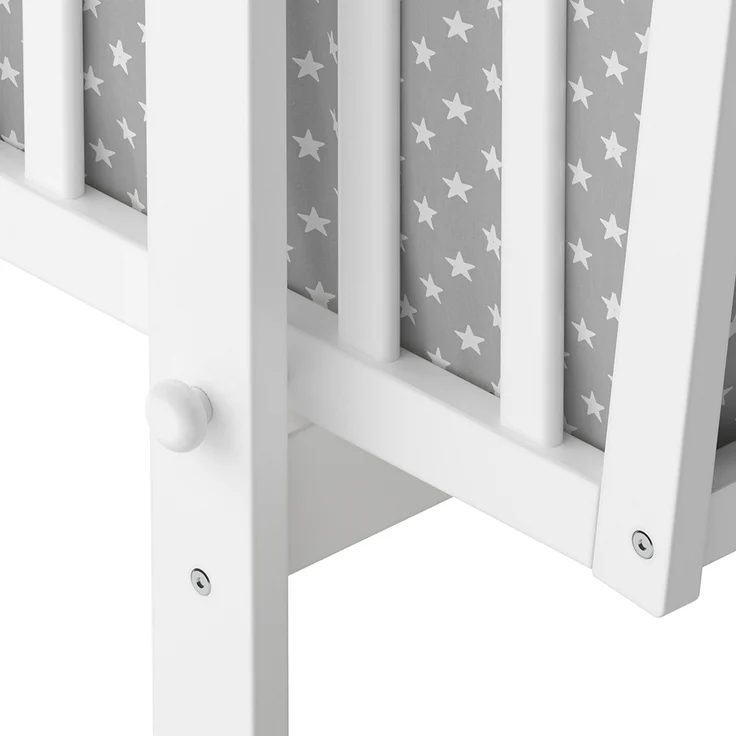 Babywiege Noah Weiß 40x90 mit Rollen Vitalispa – Bild 3