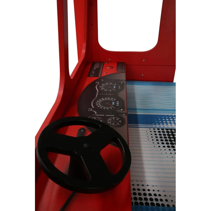 Hochbett Etagenbett Happy Bus mit Matratze & LED Rot – Bild 6