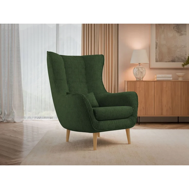 Sessel Lucio Cord (Farbe: Poso 14, ohne Fußbank) – Bild 2