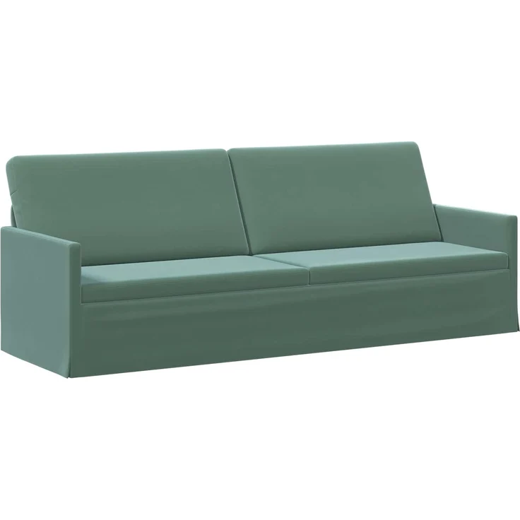 vidaXL Sofa-Set 2 pcs Meergrün Samt (V) 3433240 – Bild 3