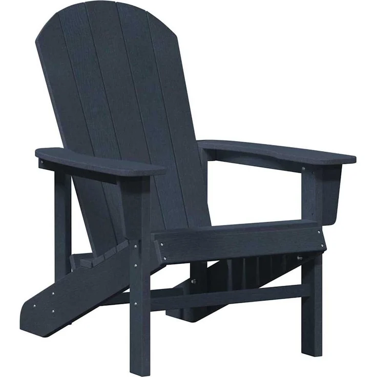 vidaXL Adirondack-Stuhl Marineblau 82 x 74 x 92 cm HDPE 42006622 – Bild 1