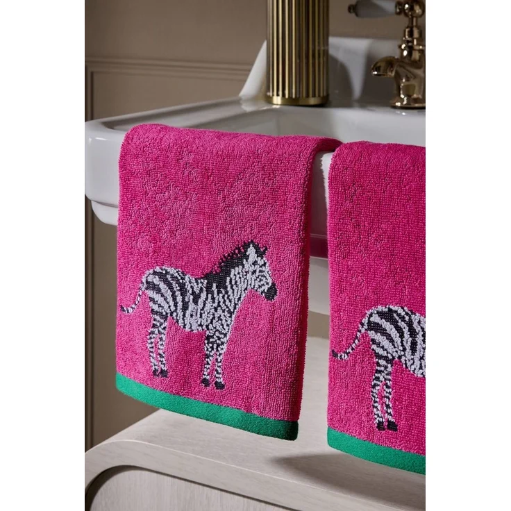 Next Handtuch Zebra-Gesichtswaschlappen aus Baumwolle, 2er-Pack, (2-St) – Bild 2