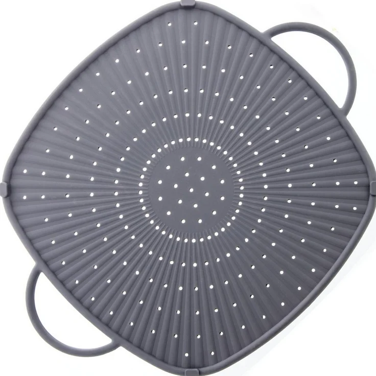 Coolinato Spritzschutzdeckel Coolinato Silikon Universal Spritzschutz 3in1 GRAU, (1-tlg) – Bild 5