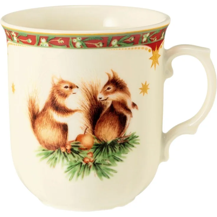 Becher mit Henkel 0,27 l Marieluise Weihnachtsnostalgie Seltmann Weiden Becher - MikrowelleBackofen geeignet, Spülmaschinenfest