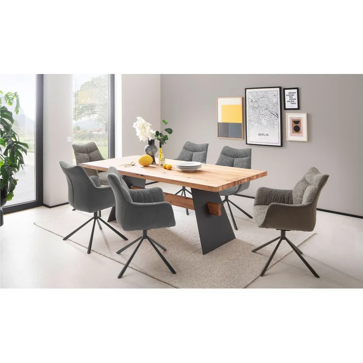 Esstisch Aristo / Amsterdam, Holzfarben, 220 x 77 x 100 cm – Bild 7