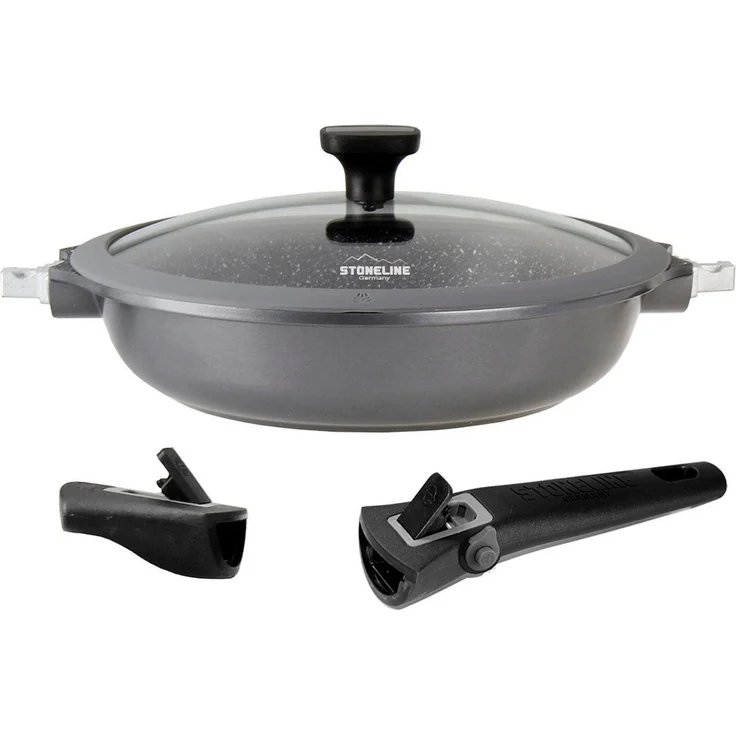 STONELINE Schmorpfanne Imagination PLUS, Aluminiumguss, Steinpartikel-Beschichtung, Ø 28 cm, Induktion – Bild 3