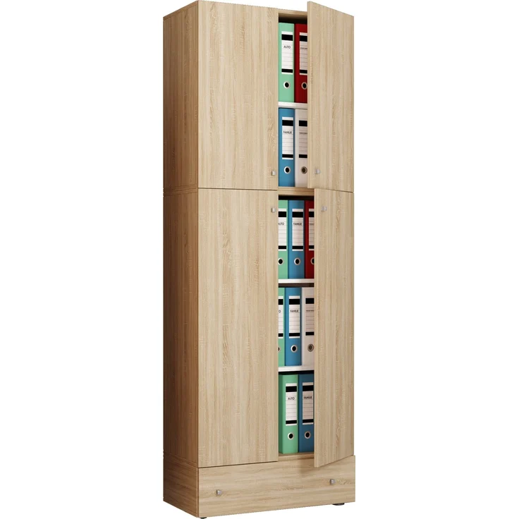 VCM Büroschrank Lona 917793 Sonoma-Eiche H. 200 x B. 70 x T. 39 cm – Bild 1