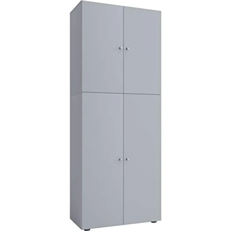 VCM Büroschrank Lona 914117 Grau B. 70 x H. 184 x T. 40 cm – Bild 6