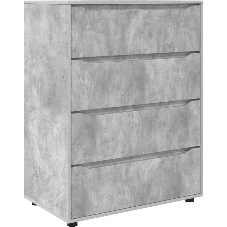 vidaXL Stauraumschränke 80 x 48 x 105 cm Holzwerkstoff Betongrau 3406228 – Bild 2