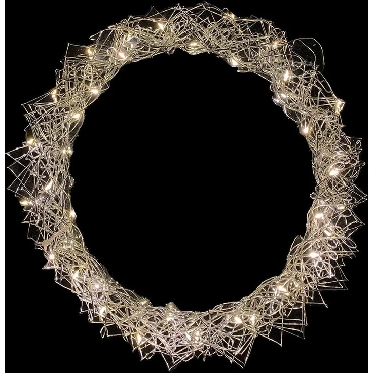 LED Hängekranz / Türkranz LED Kranz Tischkranz Ø30cm warmweiß – Bild 5