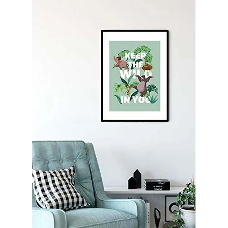 Komar Disney Wandbild Jungle Book Keep The Wild, kinderzimmerfreundlicher Kunstdruck, 30 x 40 cm, bunt, ohne Rahmen, hochwertiger Druck auf fotorealistischem Premium-Papier – Bild 2