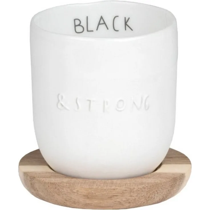 Dining Breakfast kleiner Becher "Black & Strong" 100 ml - Räder Design