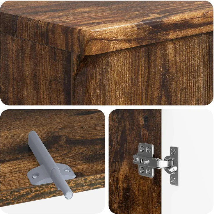 vidaXL 2-teiliges Badezimmer Schrank Set ZWOLLE Raucheiche 3417599 – Bild 6