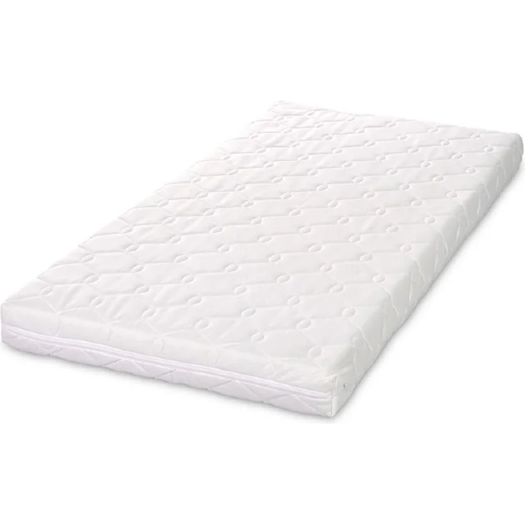 Lorelli Matratze Havana 120 x 60 cm Bezug waschbar antiallergisch Schaumstoff weiß uni – Bild 1