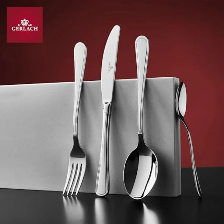 Mondex Besteckset Antica, Silber, 18-teilig, traditionelles Design mit dezenten Verzierungen – Bild 2