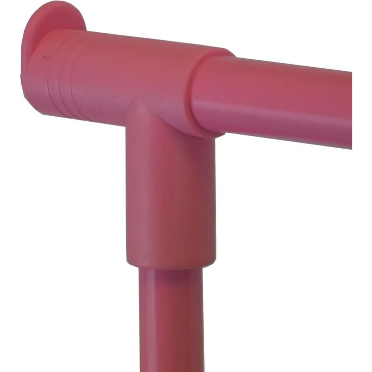 Home Vida Verstellbarer Kleiderständer für Einzelkleiderständer, Rosa – Bild 6