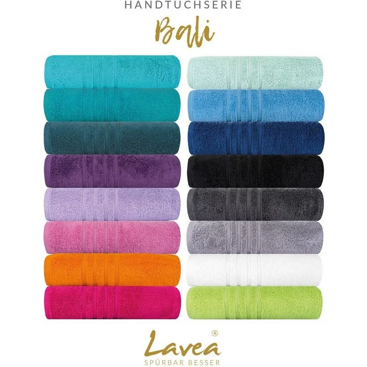 Lavea Seiftuch Bali, 30x30cm aus 100% Bio-Baumwolle, einzigartig weiche Seiftücher mit Aufhänger (Set, 6-St), hochwertige und nachhaltige Premium Waschlappen - schonende Reinigung – Bild 3