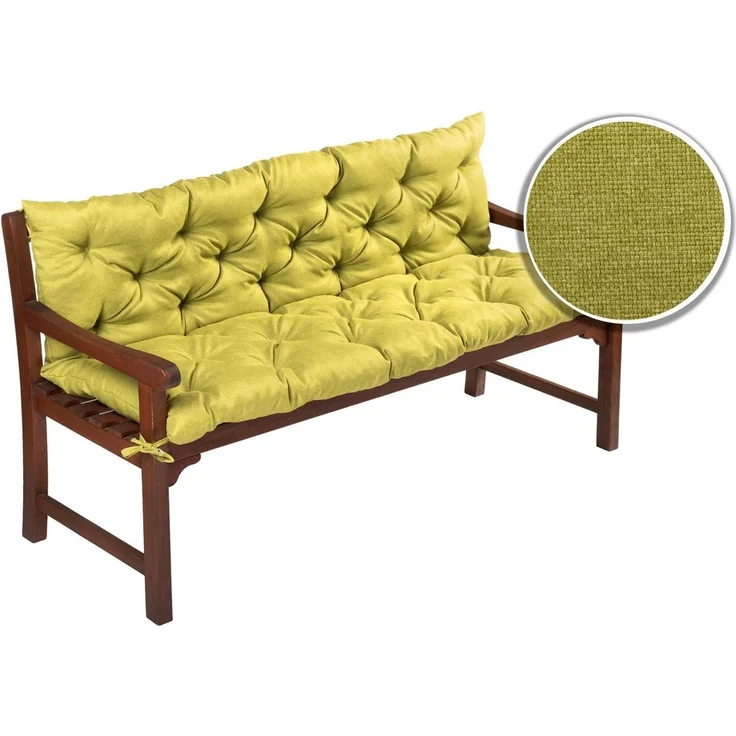 sunnypillow Bankauflage Bankauflage Stuhlkissen viele Farben und Größen zur Auswahl, 140x50x50cm grün – Bild 2
